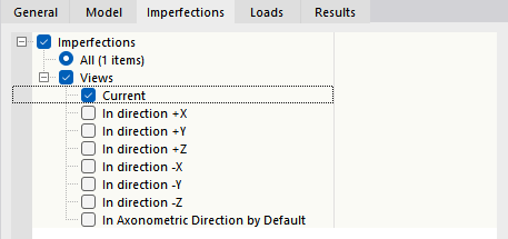 Definición de la vista para casos de imperfección