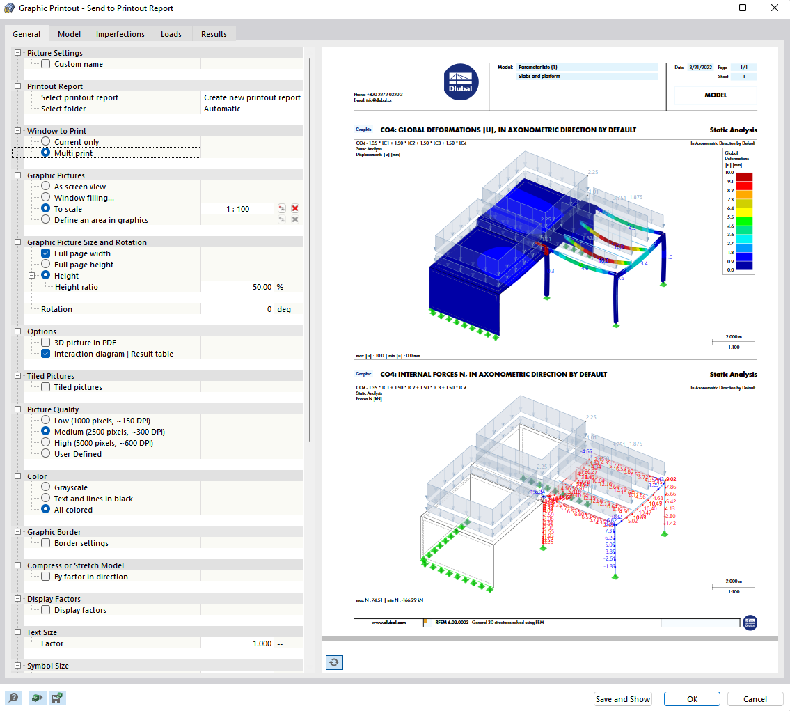Comprobación de la vista previa para multiimpresión