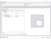 Cuadro de diálogo "Nueva abertura"