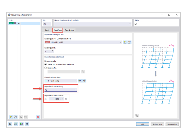 Enfoque para crear el nuevo caso de imperfecciones