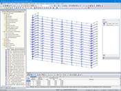 Modelo en 3D de fachada de acero y vidrio en RSTAB (© SuP Ingenieure GmbH)