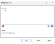 Cuadro de diálogo "Editar fórmula"