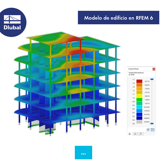 Modelo de edificio en RFEM 6