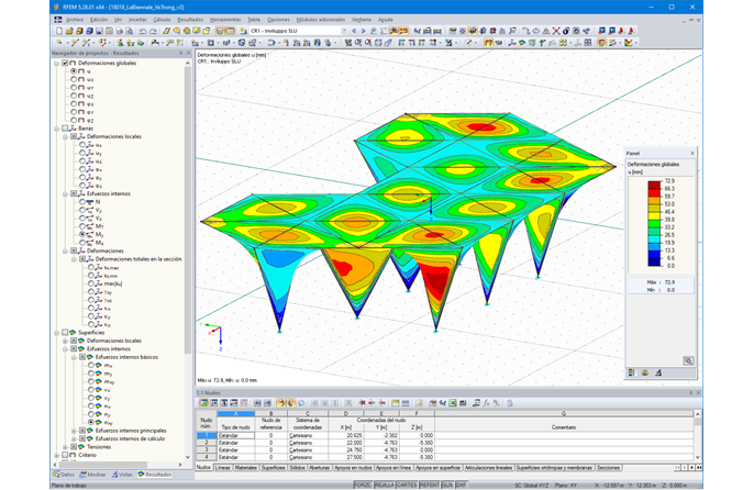 La Estalactita de bambú deformada (© Ergodomus Timber Engineering)