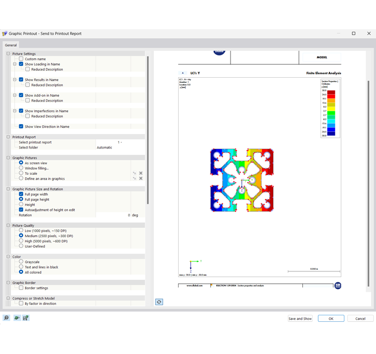 Diálogo "Representación gráfica"