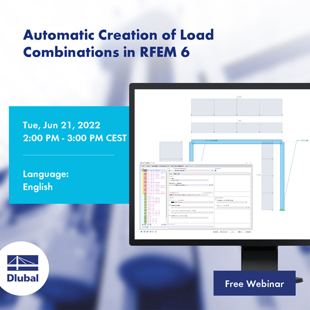 Creación automática de combinaciones de carga en RFEM 6
