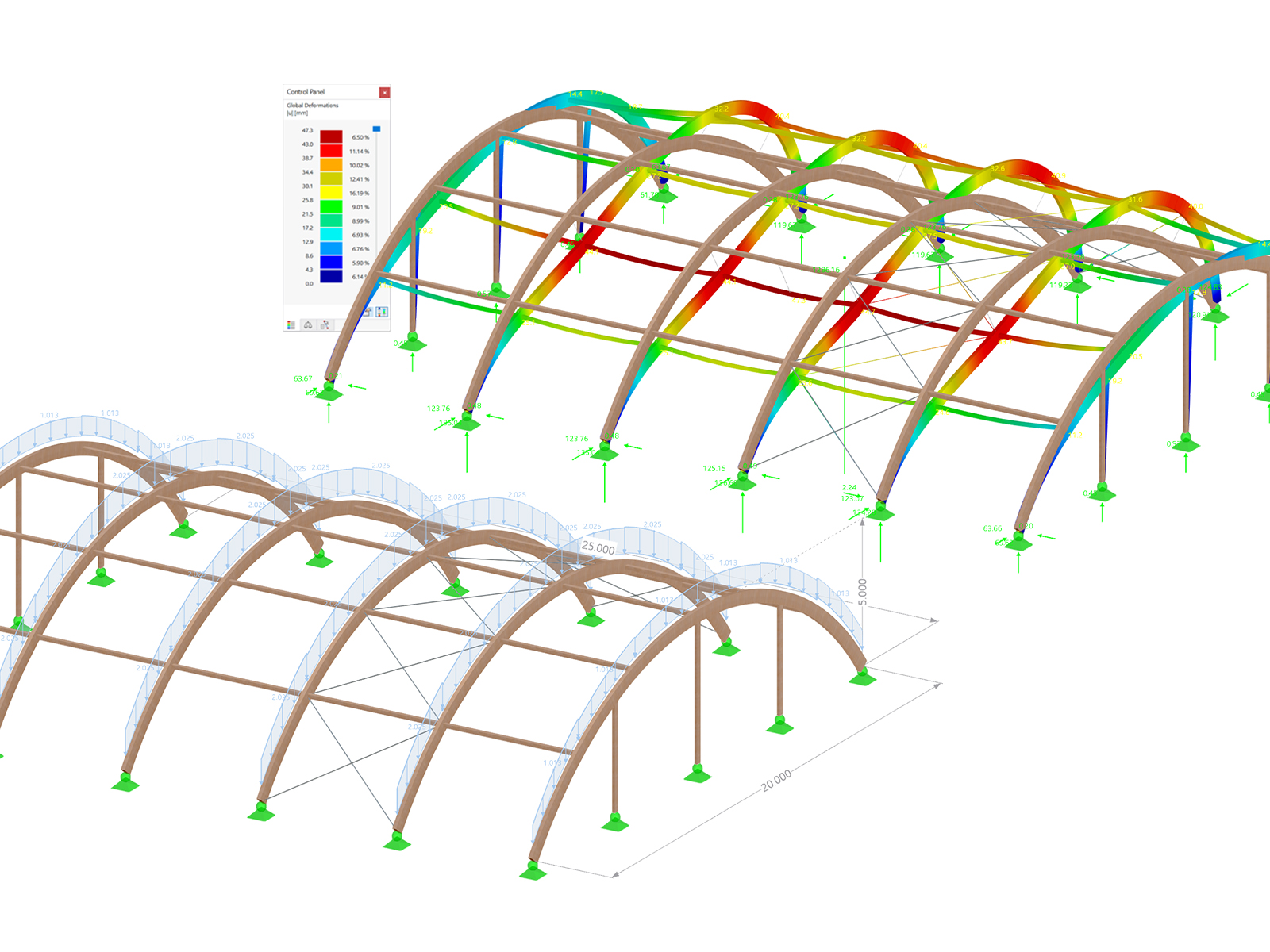 Nave de madera en arco