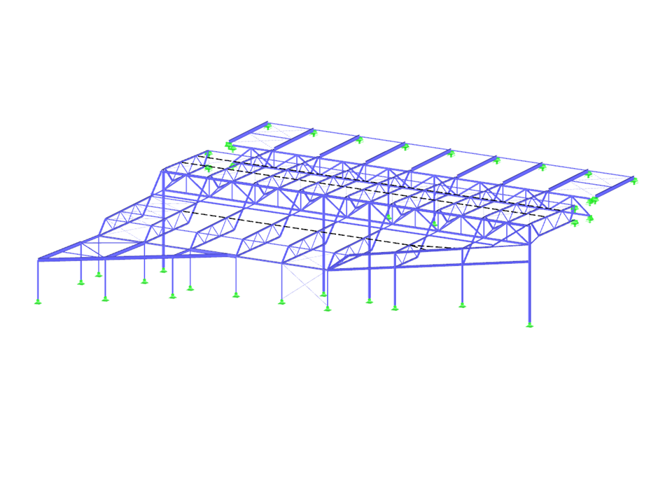 Análisis y diseño estructural de la ampliación de acero del complejo de natación Šutka en Praga