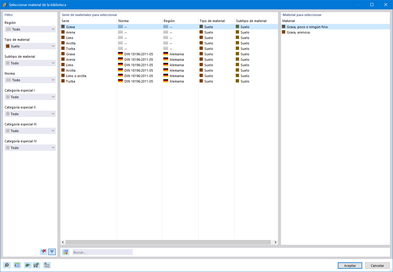 Suelos en la biblioteca de materiales