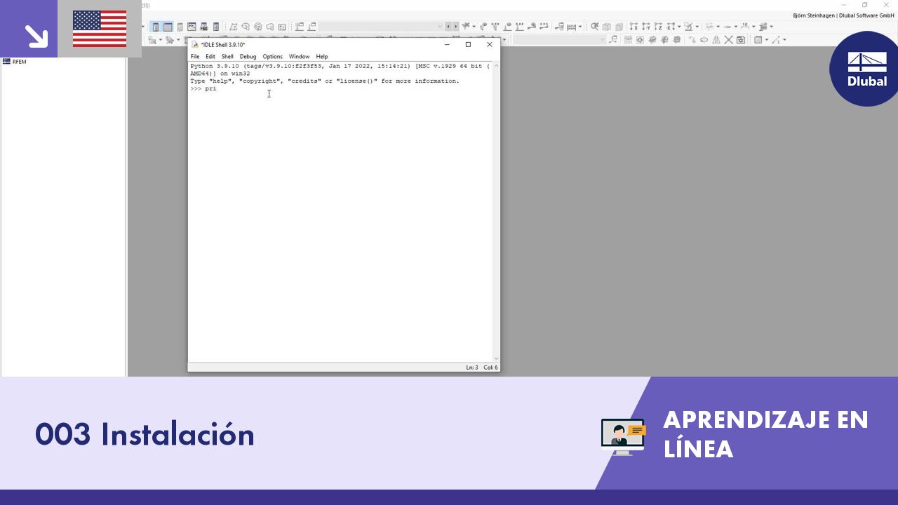 Programación con RFEM 6 y Python | 003 Instalación