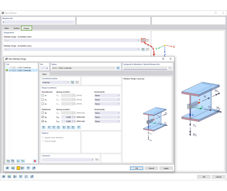 Nueva articulación en barra