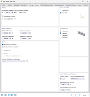 Cuadro de diálogo "Nuevo modelo – Datos básicos", pestaña "Configuración y opciones"