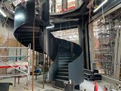 La escalera de caracol durante el montaje (© Matrix Consulting Engineers Ltd)