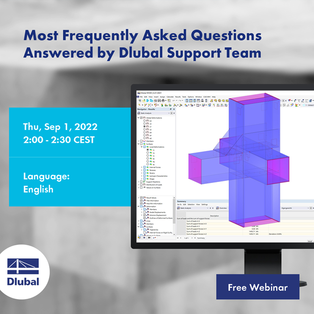 Preguntas frecuentes respondidas por el equipo de soporte de Dlubal