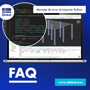 Mensaje de error al importar Python