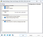 Configuración global