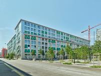 Edificio "Cocodrilo" en el desarrollo del área urbana de Lokstadt en Winterthur, Suiza (© Jürg Zimmermann)