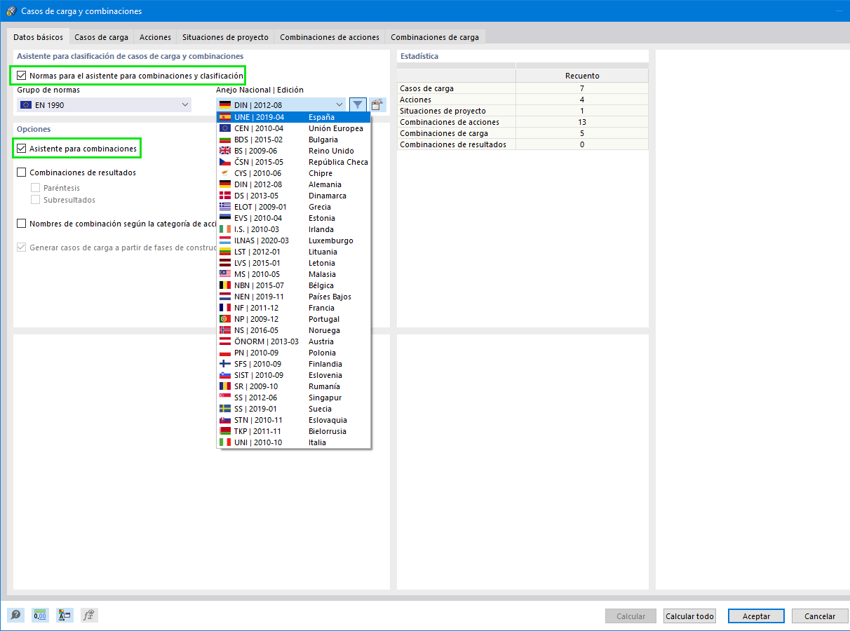 Activating Combination Wizard and Standards for Combination Wizard and Classification