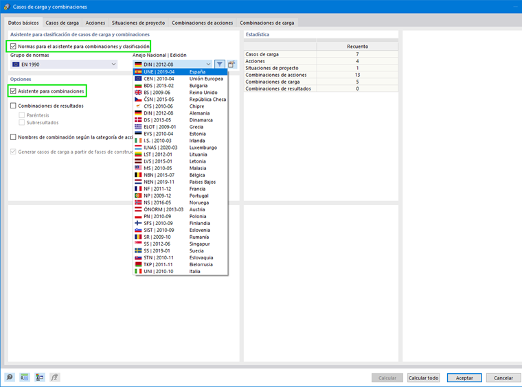 Activating Combination Wizard and Standards for Combination Wizard and Classification
