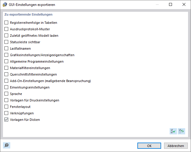 Exportar configuración de GUI (grosor)
