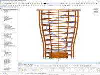 Sección a través de la torre del árbol utilizando el plano de recorte (© WIEHAG)
