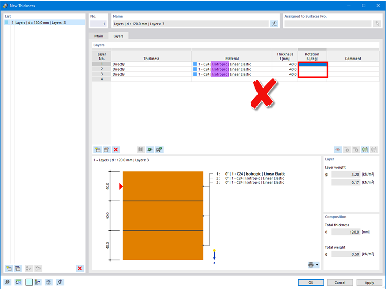 Preguntas frecuentes 005327 | ¿Por qué no puedo definir una rotación al definir capas?