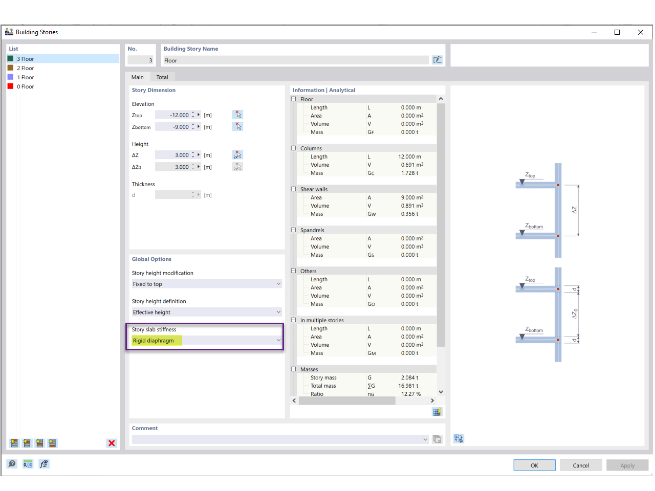 Pregunta frecuente 005329 | Rigidez de la losa de la planta