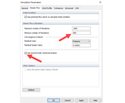Control del número mínimo de iteraciones y esquema de segundo orden