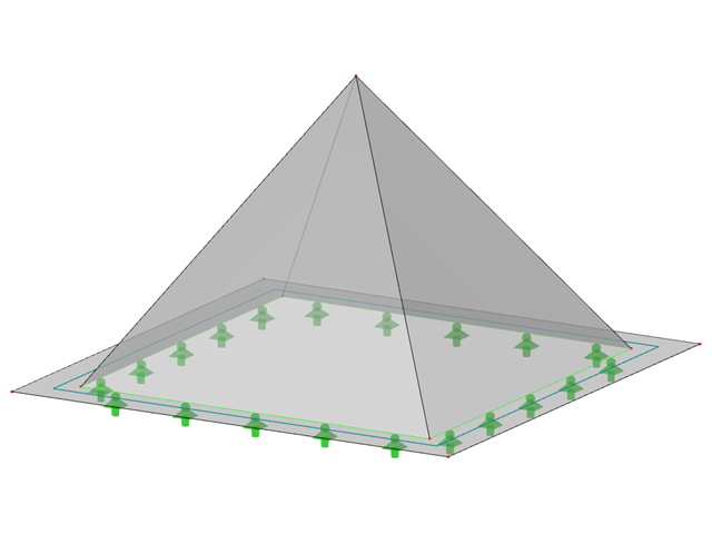 ID del modelo 499 | 034-FPC002-b | Plato piramidal plegado