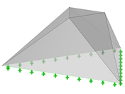 ID del modelo 517 | 034-FPC020-b (Variante más general de 034-FPC020-a) | Sistemas de estructura piramidal plegada. Superficies triangulares plegadas. Plano de planta triangular