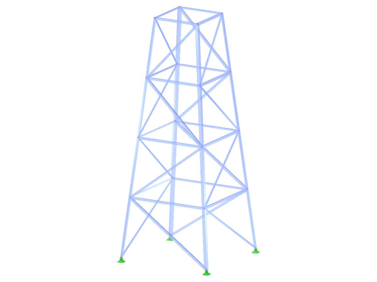ID de modelo 2091 | TSR013-a | Torre de celosía