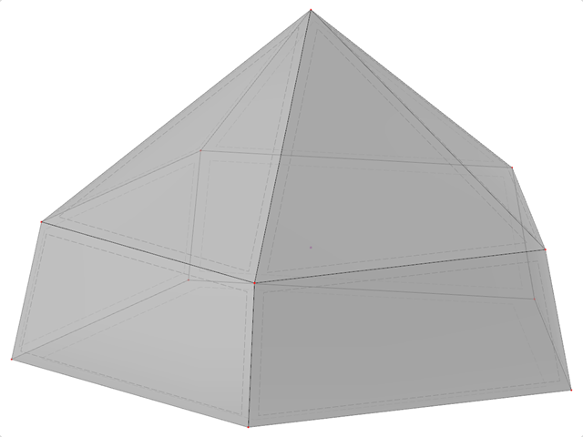 ID de modelo 2186 | SLD023 | Pirámide con parte inferior cónica