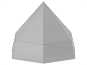 ID del modelo 2203 | SLD033 | Pirámide con parte inferior cónica
