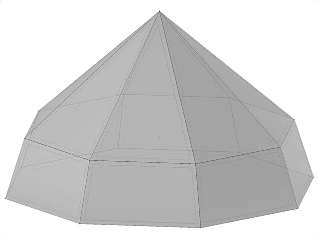 ID de modelo 2212 | SLD043 | Pirámide con parte inferior cónica