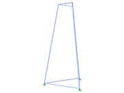 Modelo ID 2312 | TST001 | Torre de celosía | Planta triangular