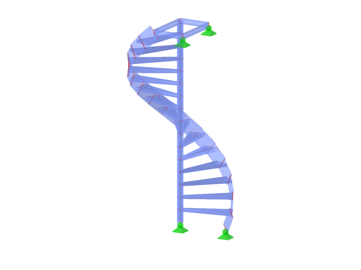 Modelo ID 3097 | STS026-plg-b | Escaleras | Espiral | Arriba-izquierda