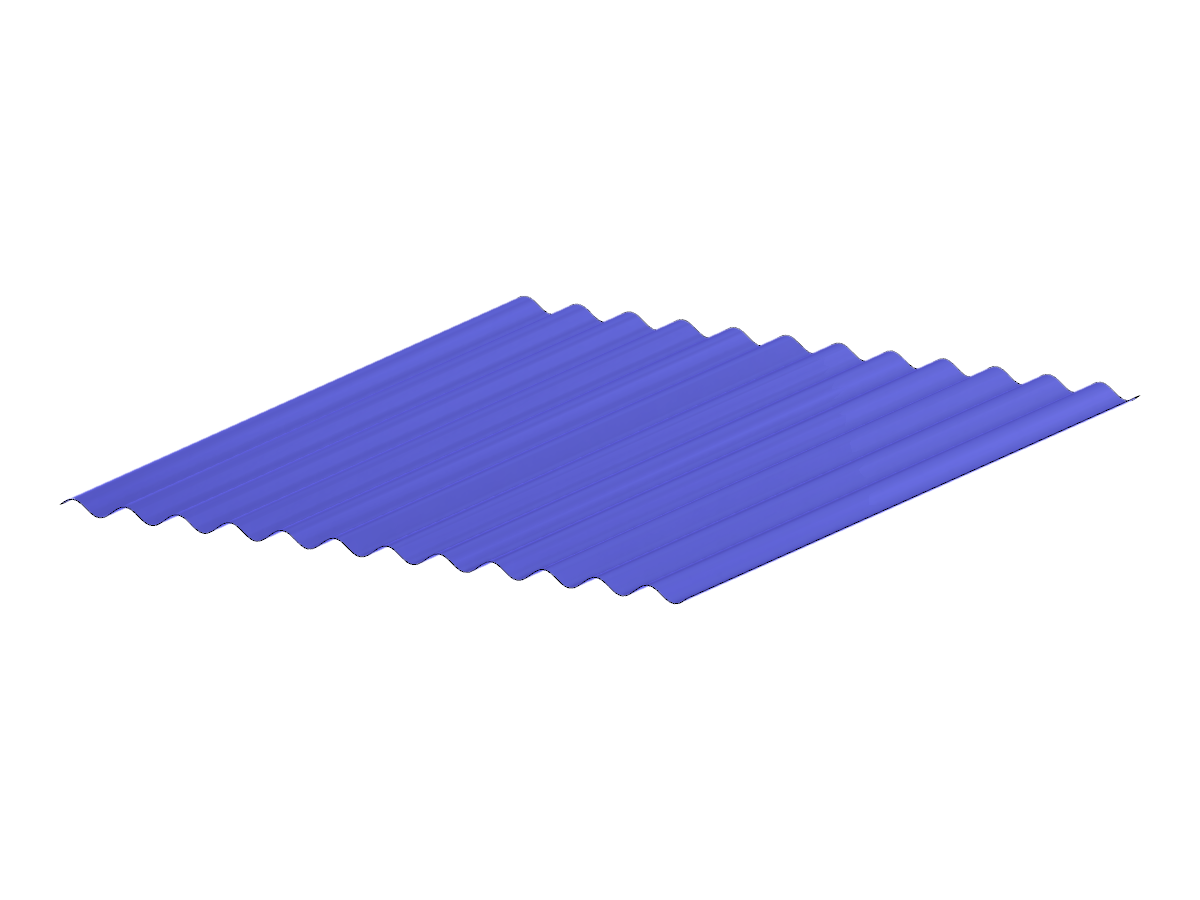 Estructura de chapa nervada que muestra una curva formada por una spline en un contexto de ingeniería.