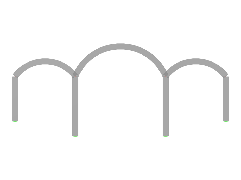 Modelo ID 3337 | F3B203c | Pórticos de tres vanos