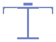 Modelo ID 3412 | BCS015-b | Sección armada | Caminos de rodadura para grúas | Sección en I soldada con angulares de lados desiguales y pletina