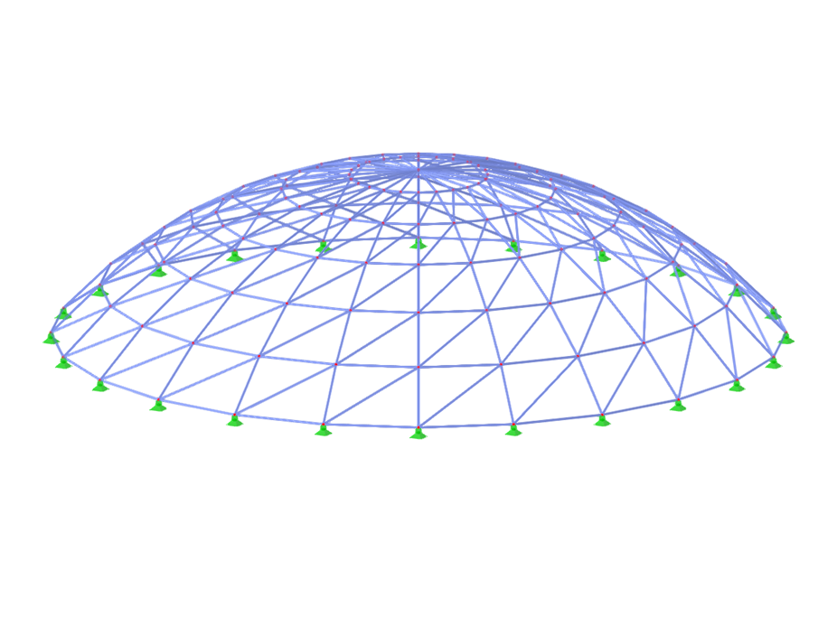 ID de modelo 3624 | TSC006-b | Sistema de celosía para planos esféricos
