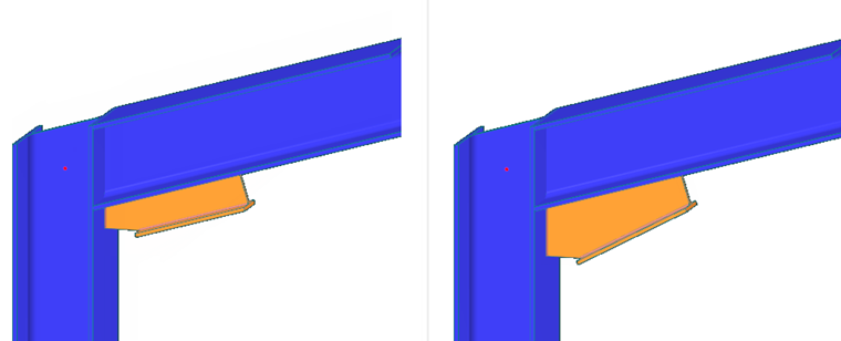 Alineación de placas: Paralelo (izquierda), inclinado (derecha)