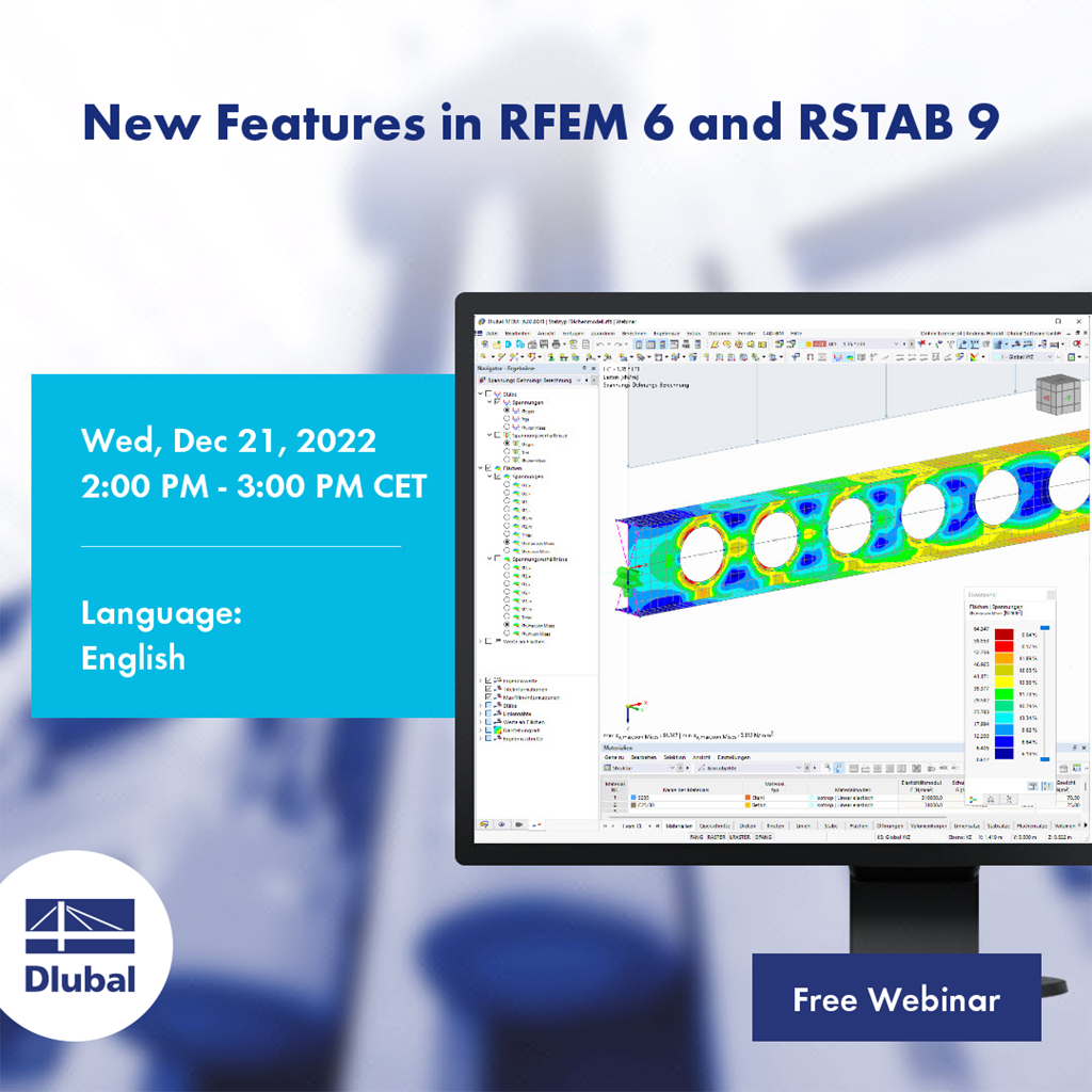 Nuevas características en RFEM 6 y RSTAB 9