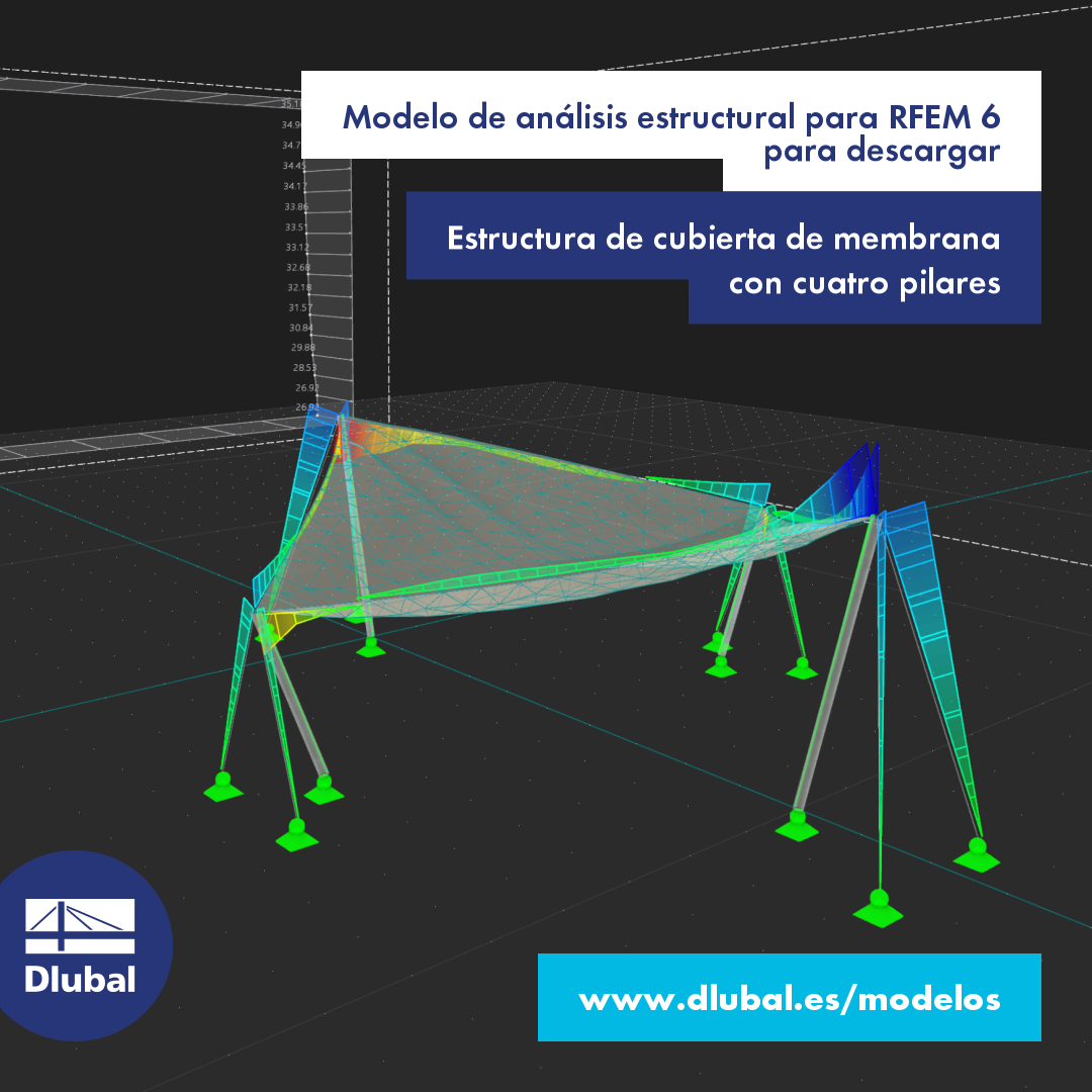 Modelo de análisis estructural para RFEM 6 para descargar