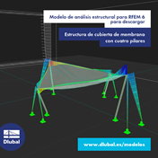 Modelo de análisis estructural para RFEM 6 para descargar