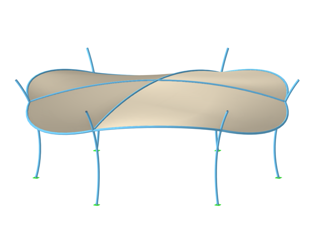 Estructura con membranas
