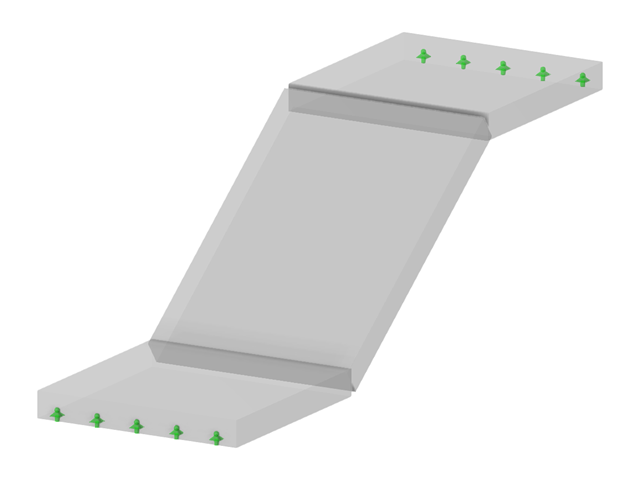 Modelo 003873 | STC004 | Escaleras de un solo tramo con descansillo superior e inferior