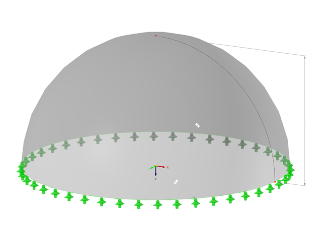 Modelo 000570 | SHD001 | Bóveda de cúpula con parámetros
