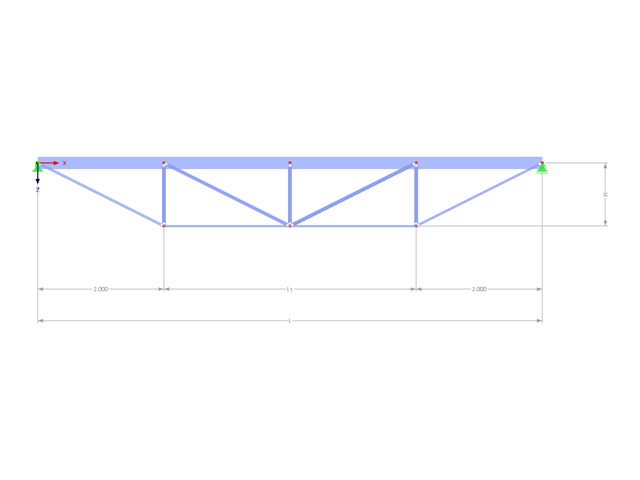 Modelo 002814 | IBB005 | Viga de cuerda de arco invertida con parámetros