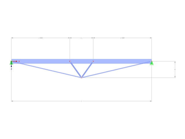 Modelo 002815 | IBB006 | Viga de cuerda de arco invertida con parámetros
