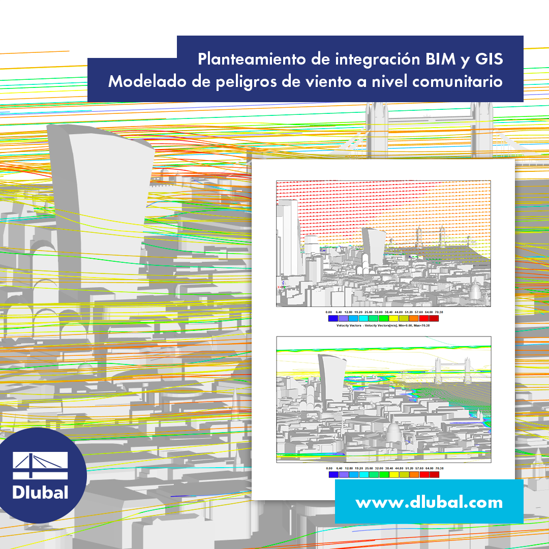 Planteamiento de integración BIM y GIS Modelado de peligros de viento a nivel comunitario